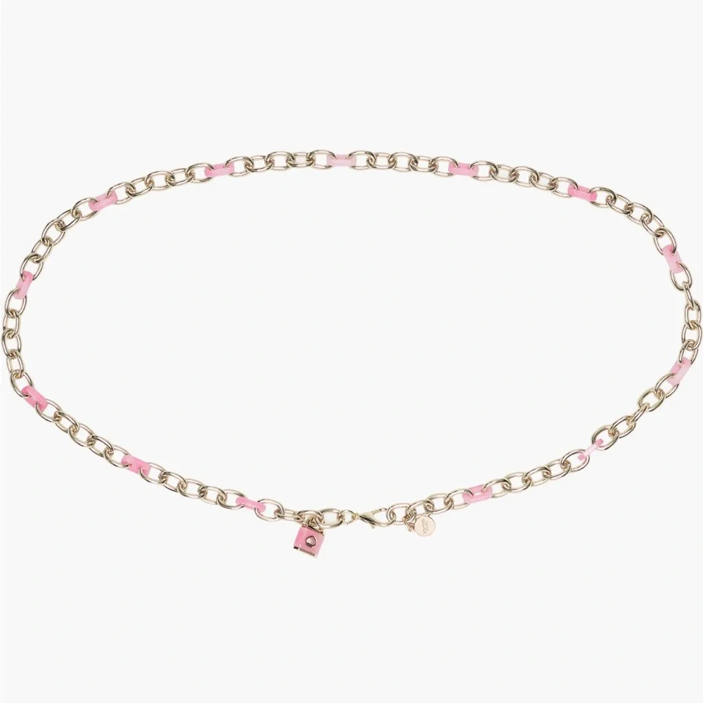 Kate Spade Lock & Spade Chain Link Belt Size Large/XL NWT